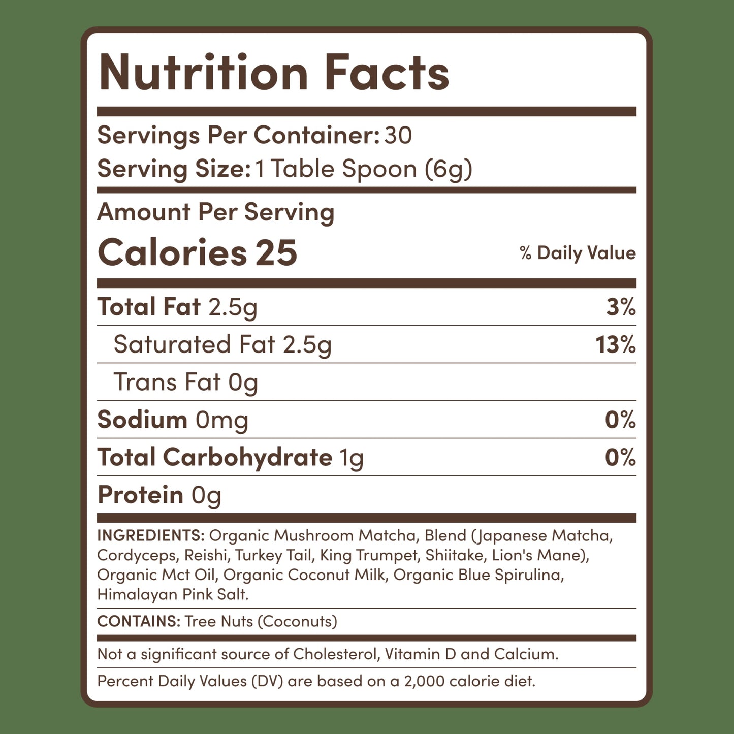 Mushroom Matcha (1 Pack - 30 Servings) - 4NLT