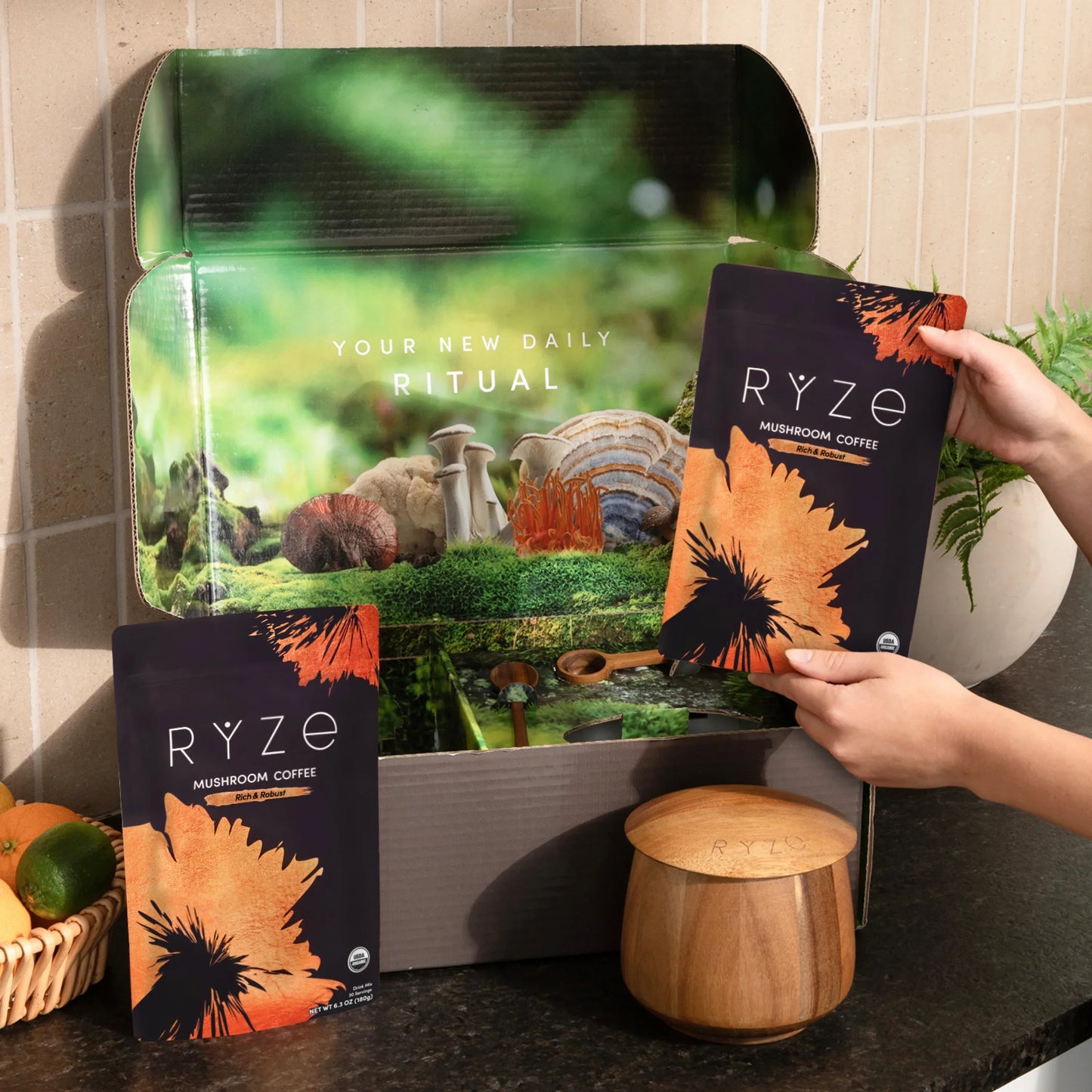 RYZE Ritual Set Dark Roast (90 Day Plan) - 5AM0