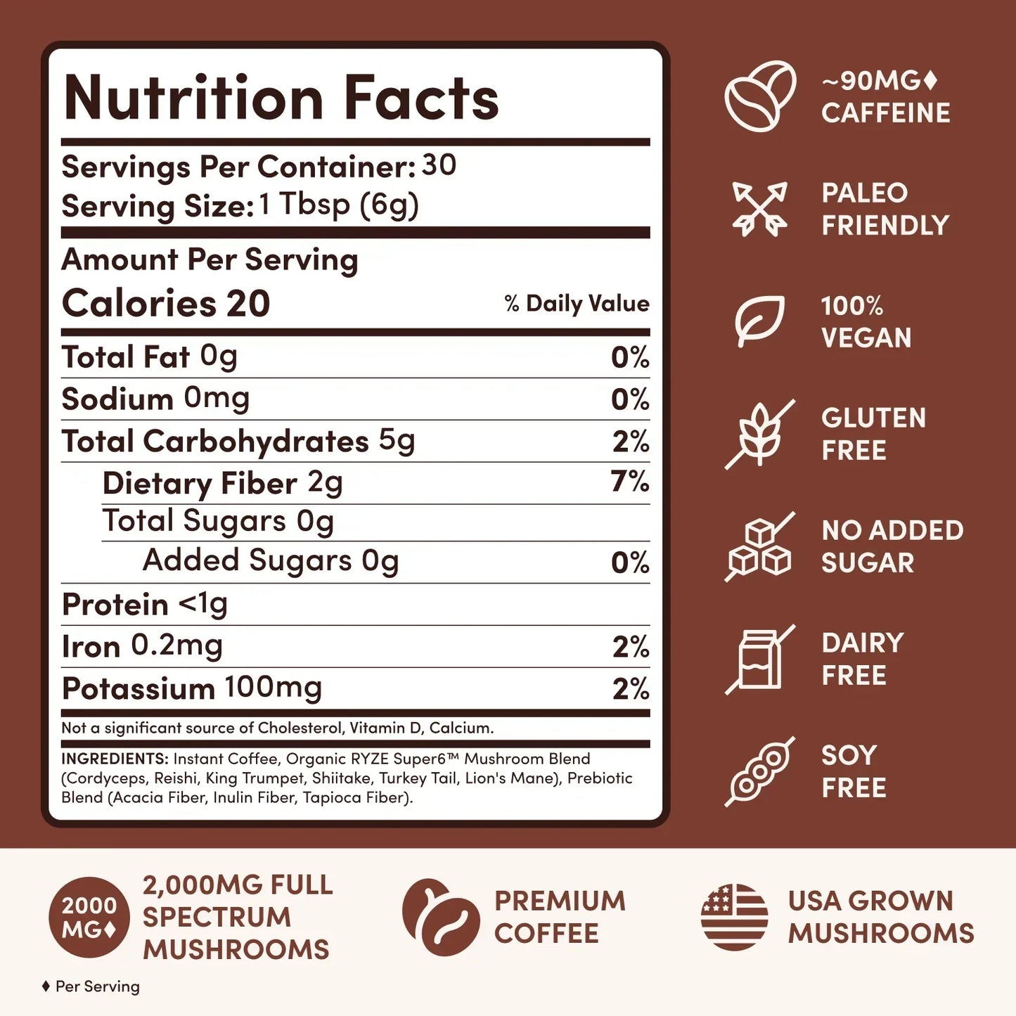 Mushroom Coffee Dark Roast Starter Kit (60 servings) - T1VV