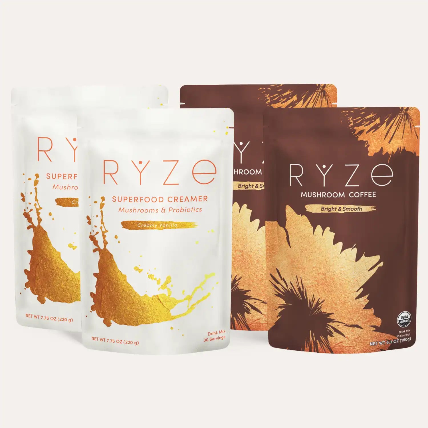 RYZE Lovers Gift Set (2 Coffees + 2 Creamers) - WP3N