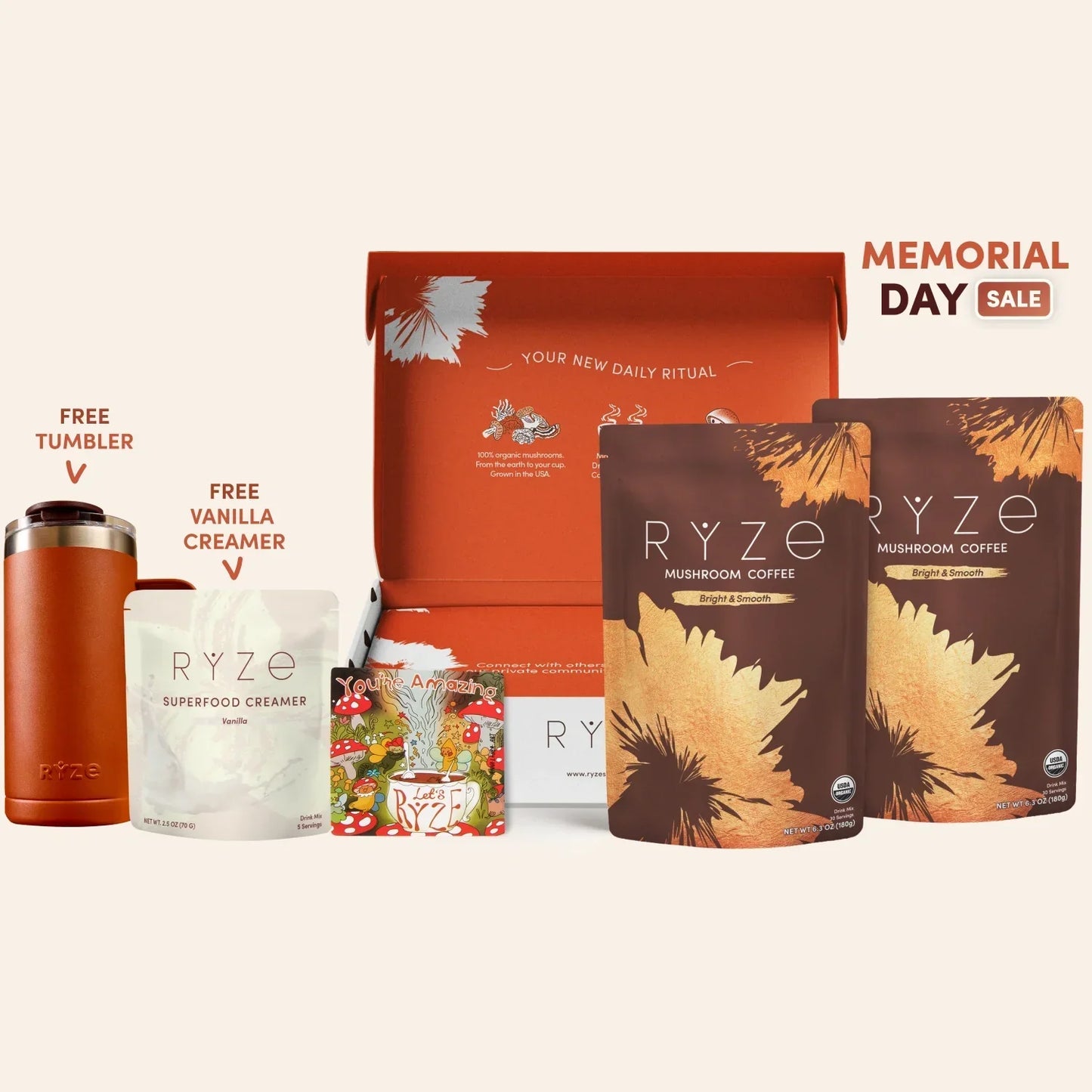 Mushroom Coffee Starter Kit 60 Serving - 5YYU
