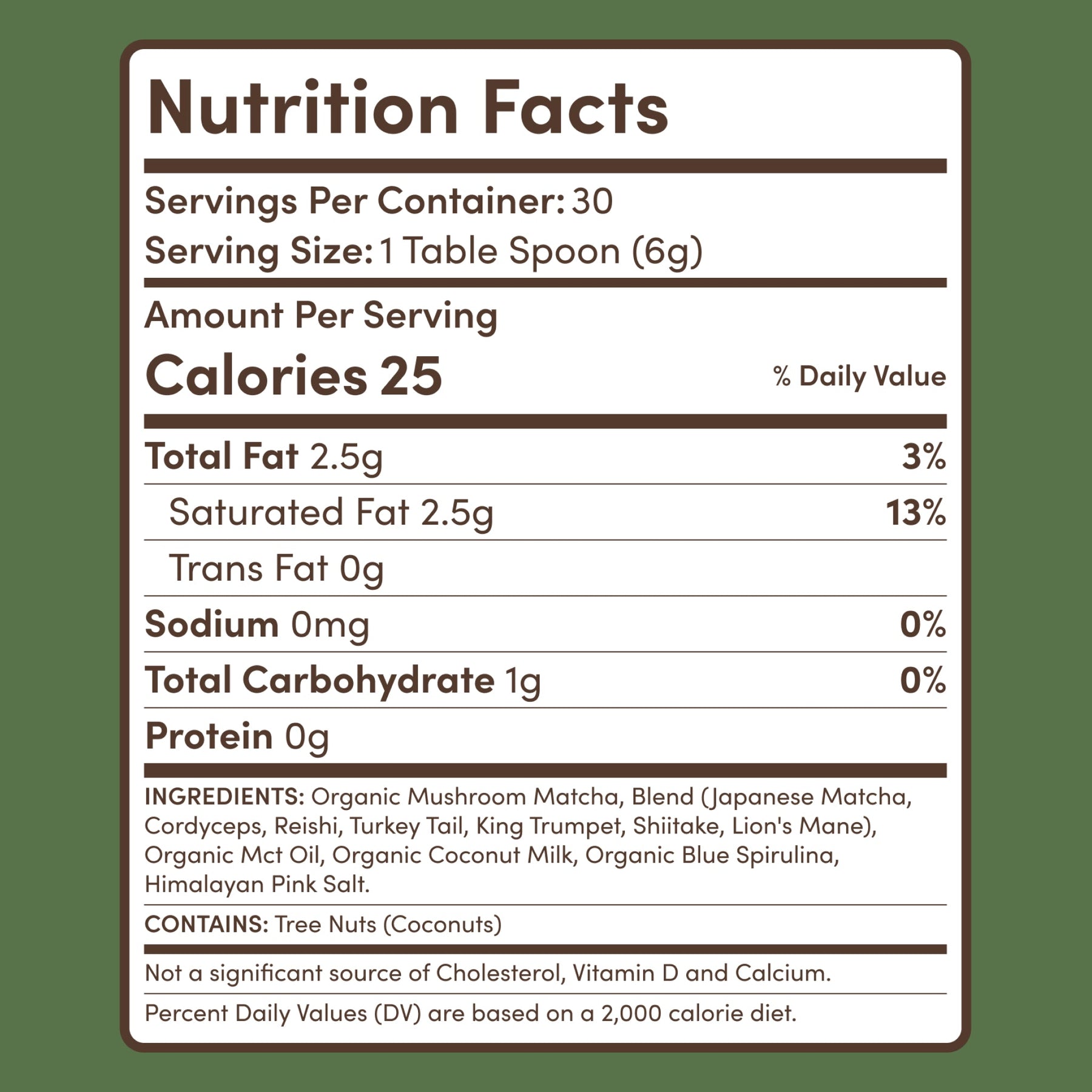 Mushroom Matcha (1 Pack - 30 Servings) - 4NLT