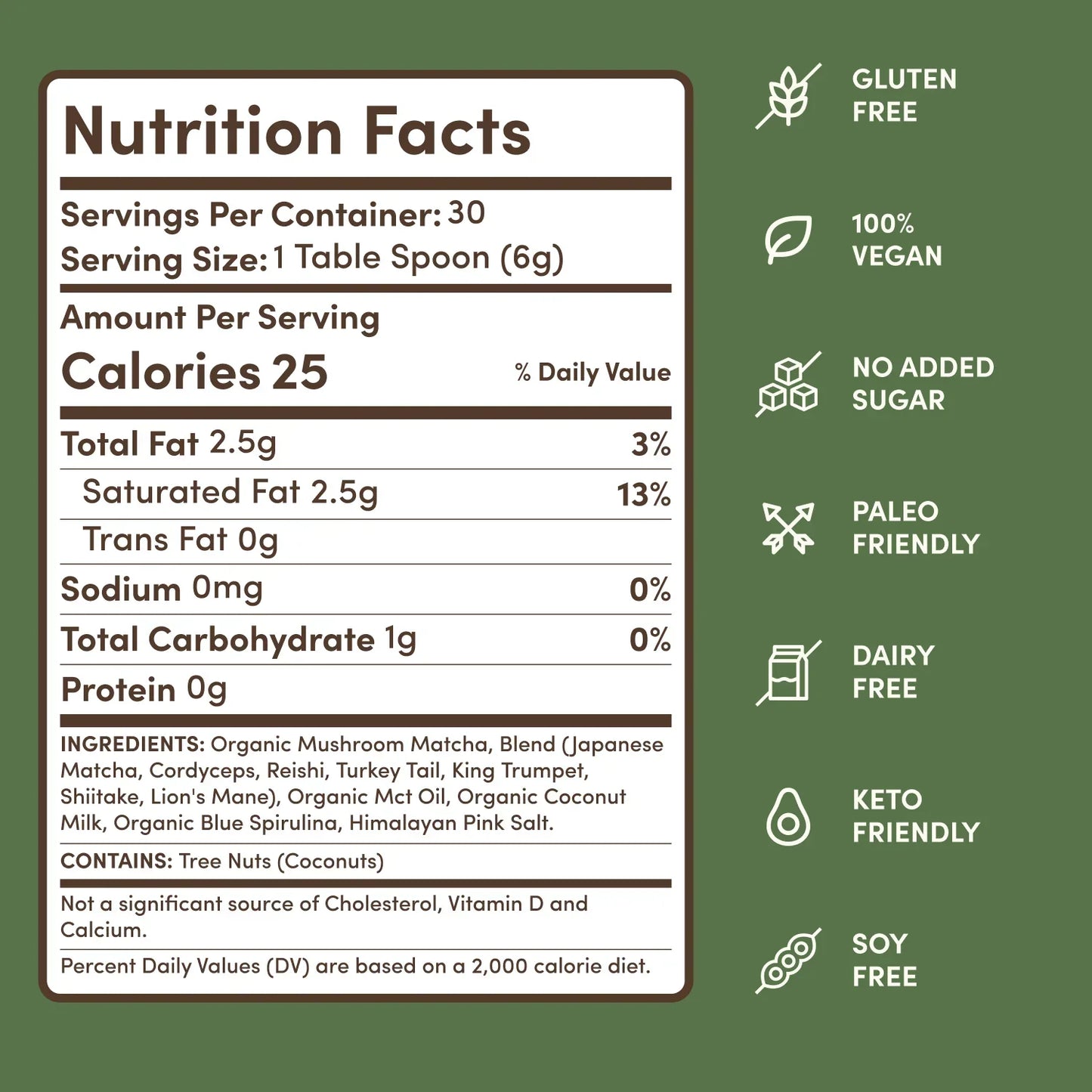 Mushroom Matcha (30 Servings) - TM3E