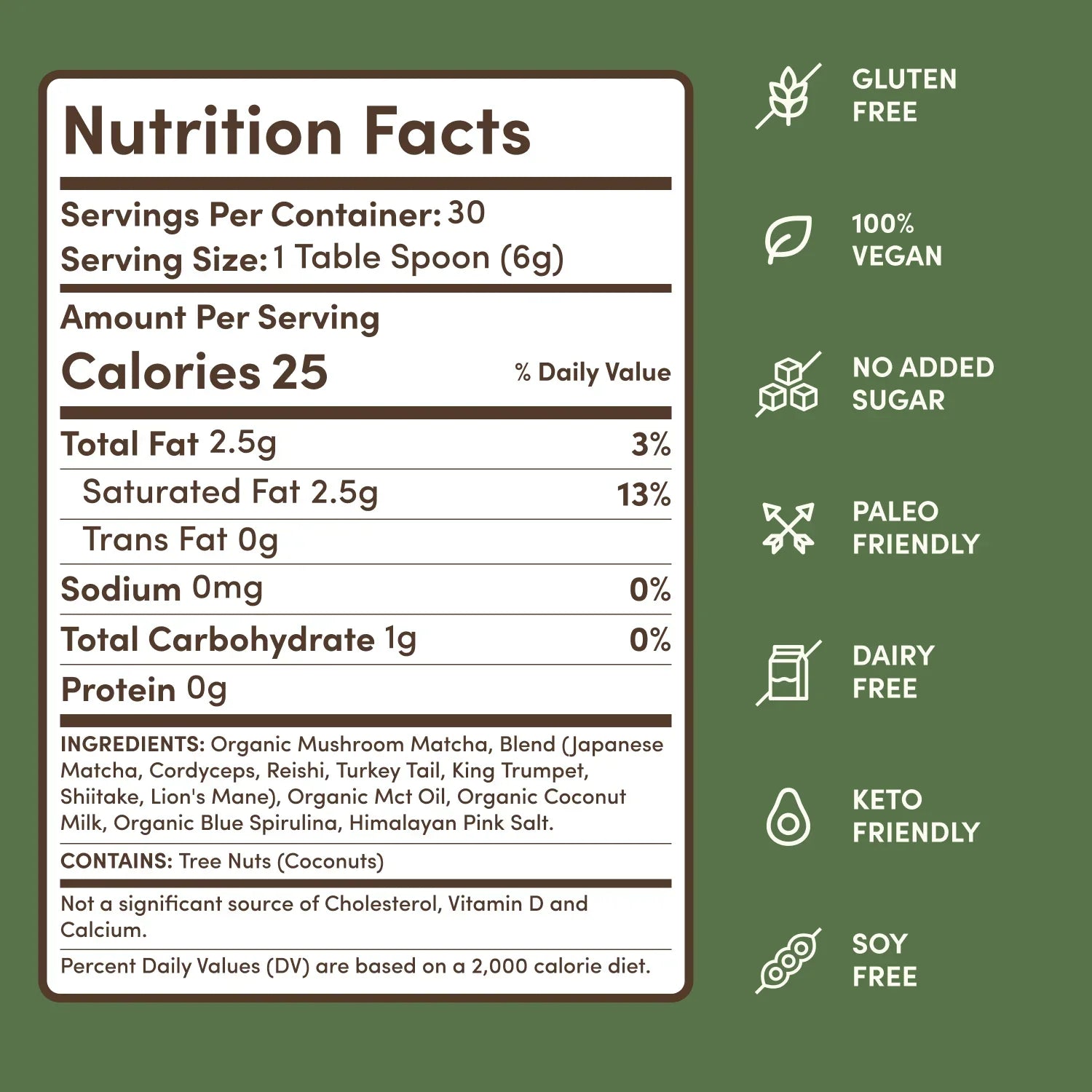 Mushroom Matcha (30 Servings) - TM3E