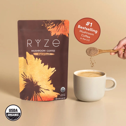 Mushroom Coffee Bright Blend 30 Servings - V9U9
