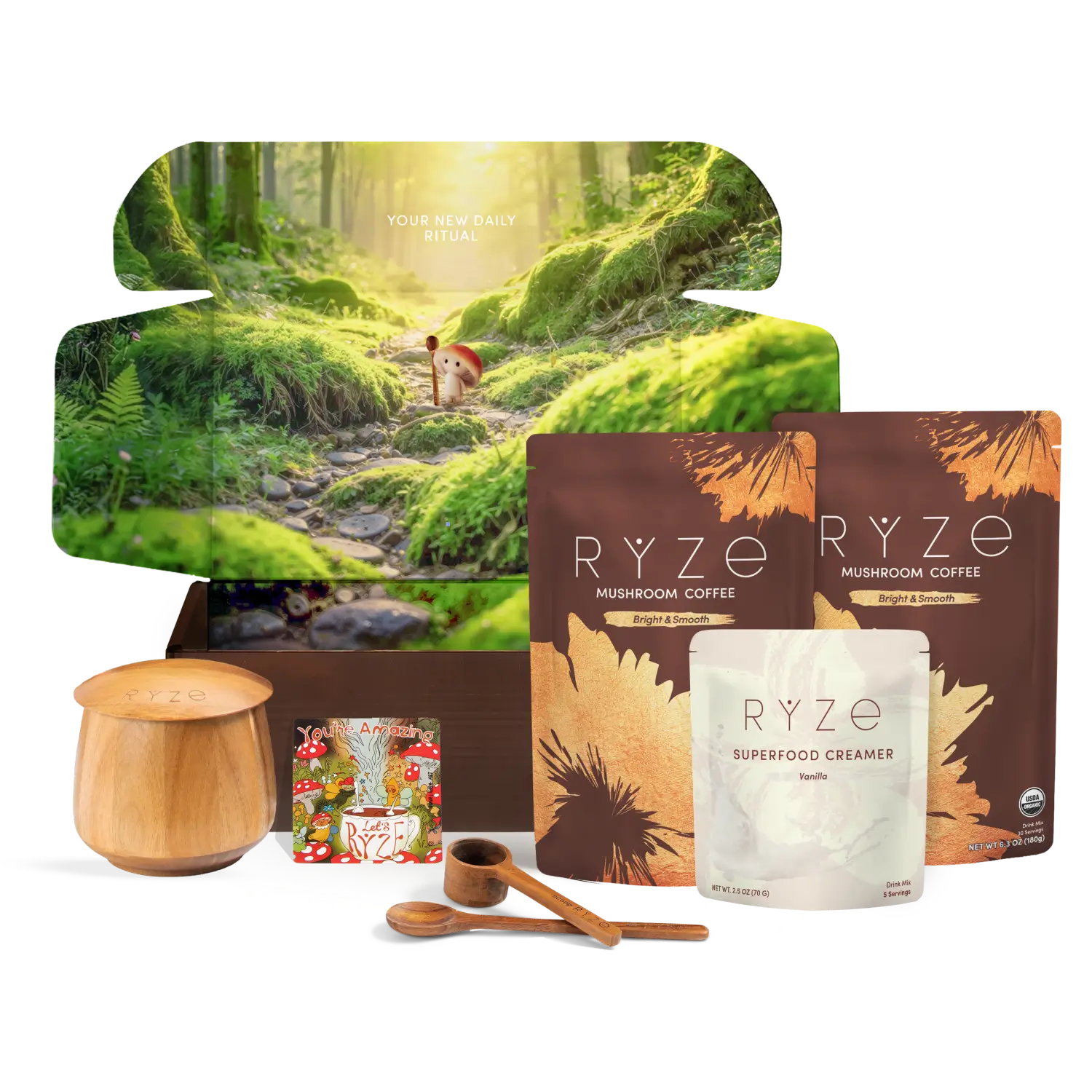 Mushroom Coffee Ritual Set (3 Month Plan) - T4MG