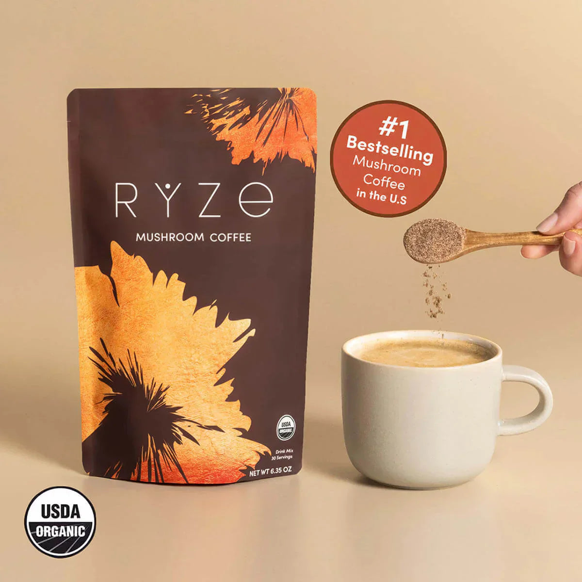 Mushroom Coffee (1 pack - 30 Servings) - 1W0Z