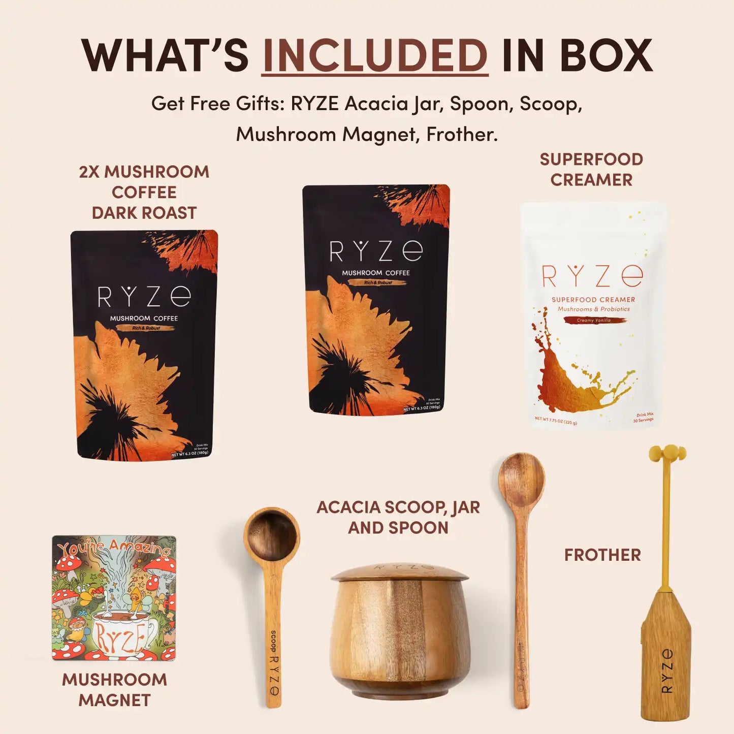 Mushroom Coffee Ritual Set - I83H