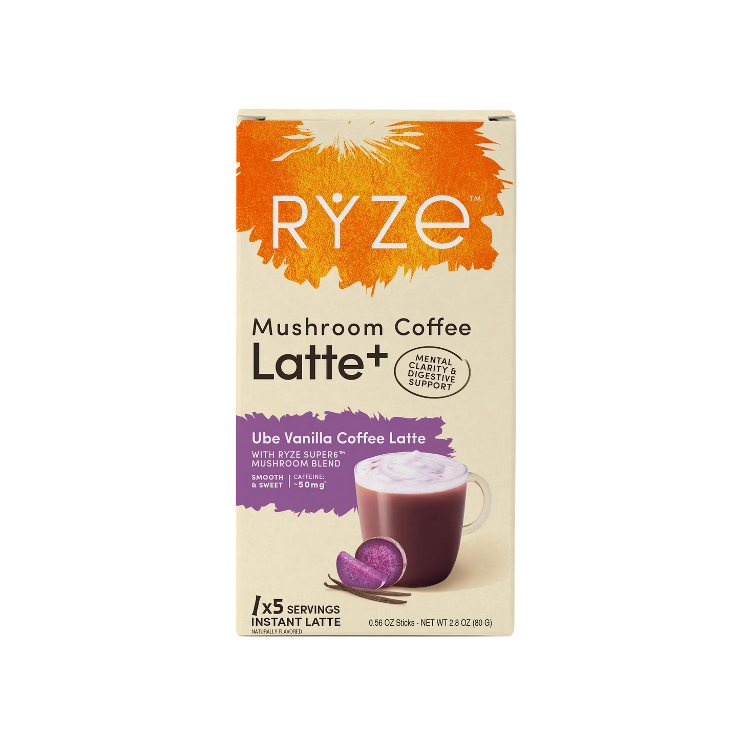 Ube Vanilla Coffee Latte Carton - DB62