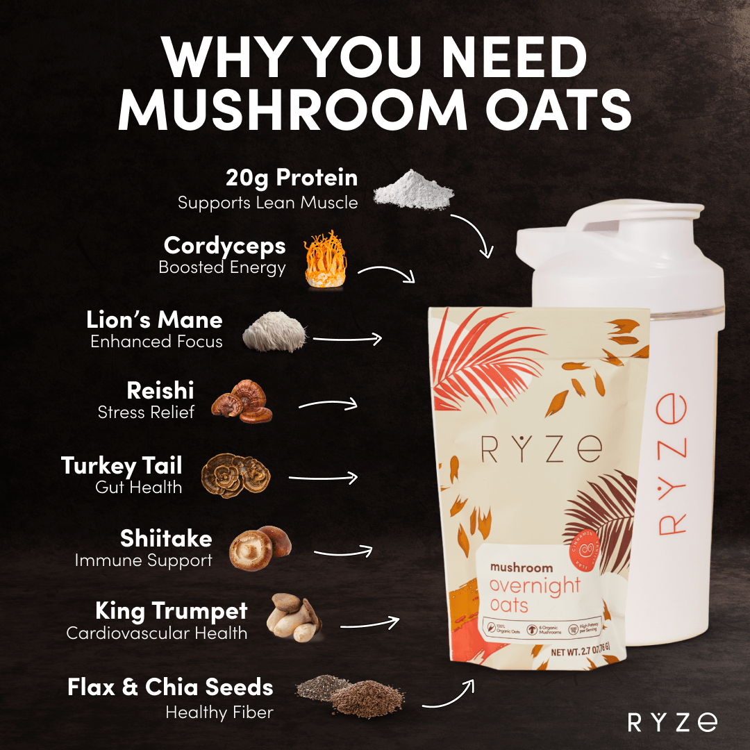 Mushroom Overnight Oats Pack (14 Servings) - LLSK