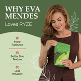 RYZE Mushroom Matcha - with 6 Organic Adaptogenic Mushrooms Grown In USA and Ceremonial-Grade Japanese Matcha - B4E8