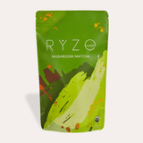 RYZE Mushroom Matcha - with 6 Organic Adaptogenic Mushrooms Grown In USA and Ceremonial-Grade Japanese Matcha - B4E8