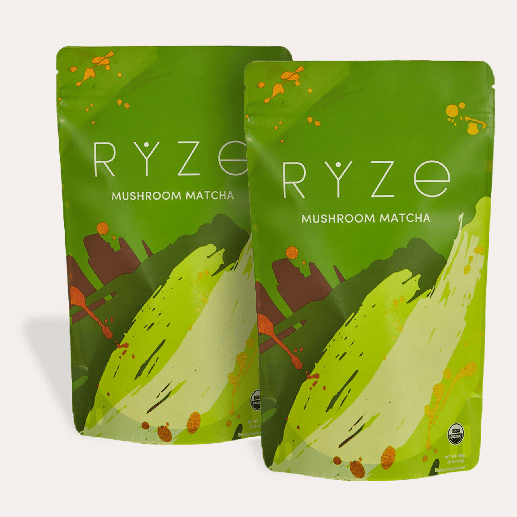 RYZE Organic Mushroom Matcha Starter Kit (60 servings) - 2SY1